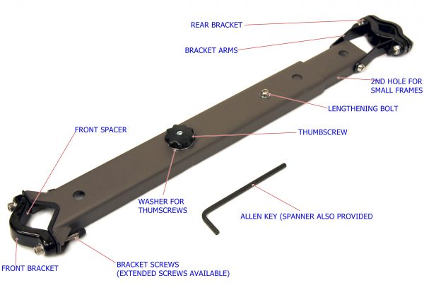 WeeRide Child Bike Cycle Seat Additional Mounting Bar