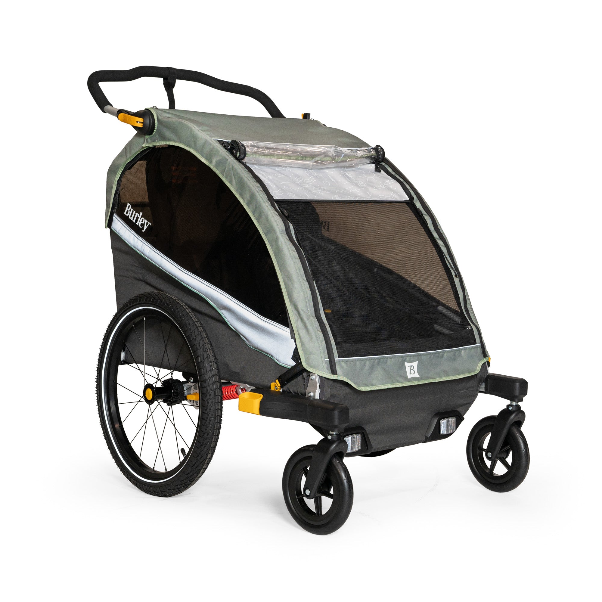 Burley bike trailer double hotsell