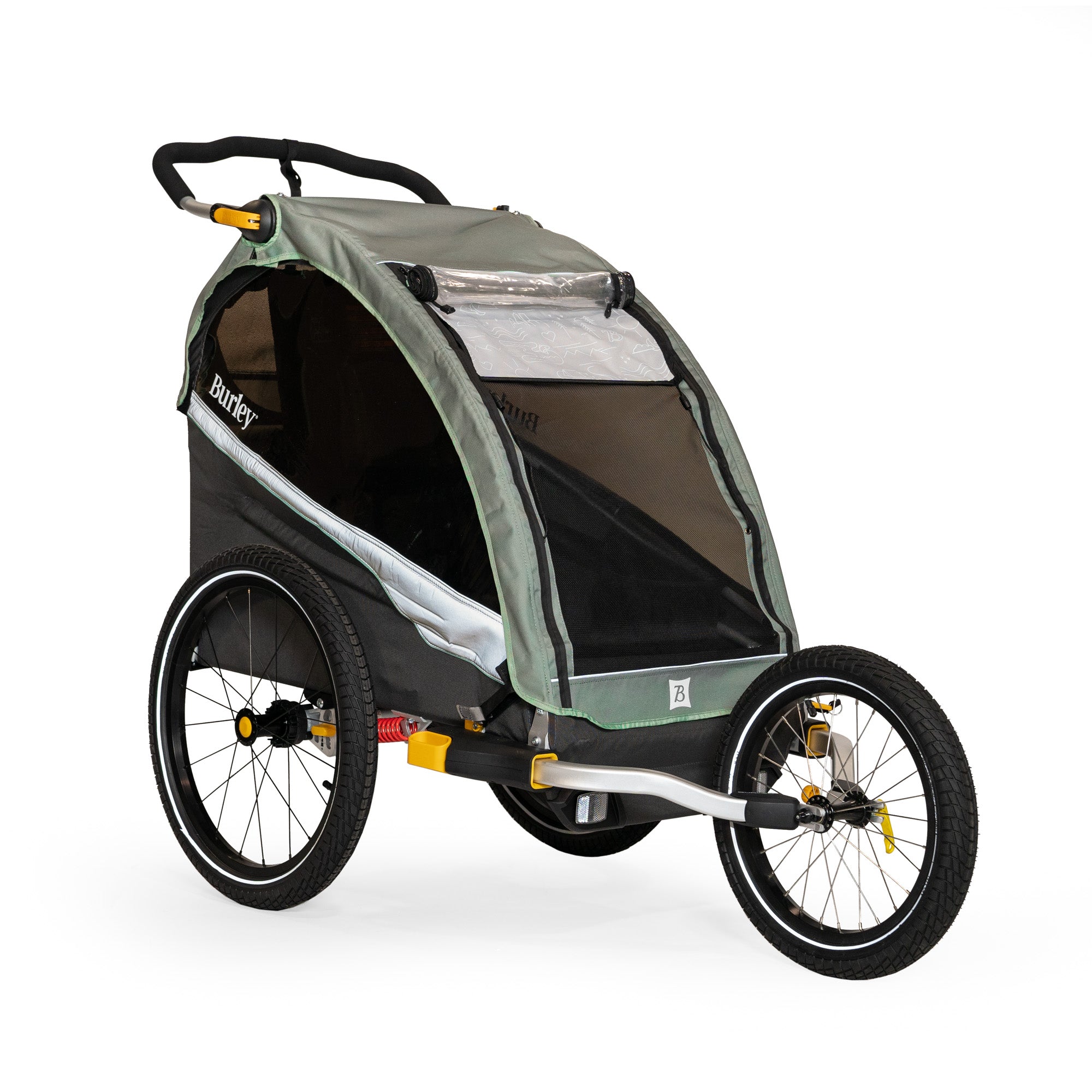 Single bike trailer for baby sale