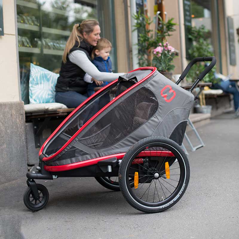 Single buggy child bike trailer online